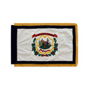 United States 56 Flags Set 3x5 Feet Cotton Gold Fringe Sleeve Premium Indoor Use One of Each American State & all Six U.S.A. Territories