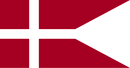 Denmark Kingdom 1625 Dannish Orlagsflag Naval Ensign Cotton 12.5x22 Inches Custom Made