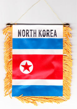 North Korea Flag Mini Banner