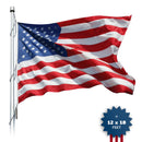 USA Flag 300D Nylon Rough Tex All Sewn & Appliqued Stars American 12x18 Feet Flags Brass Grommets