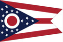 Ohio 3'X5' Flag ROUGH TEX® 150D