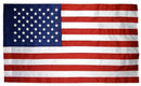 United States of America 3'x5' Embroidered Polyester Flag With Sleeve Indoor Flags (no gold fringe)