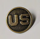 US Round Bronze Lapel Pin USA Veteran Button