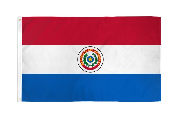 Paraguay 3'X5' Embroidered Flag ROUGH TEX® 300D Nylon