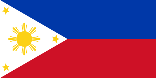 Philippines Flag Embossed License Plate