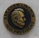 Abraham Lincoln 16th President Medallion Lapel Pin – Antique Brass | Hard Enamel | Bulk Wholesale