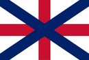 Proposed Union Jack 1617 Scotland Blue On Red 3'x6' Flag ROUGH TEX® Cotton