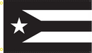Puerto Rico Black 2'x3' Flag ROUGH TEX® 68D