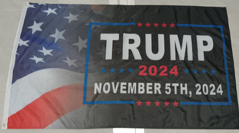 Trump Nov. 5th 2024 USA American Flag 3x5 Feet MAGA Victory Trump Won