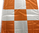 Airport Safety Flag 3'x3' 100D FAA Approved Safety Airplane Trucker Flags Orange Brass Grommets