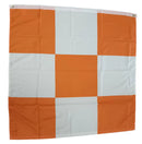 Airport Safety Orange & White Checkered 3'x3' Flag ROUGH TEX® 100D with Sleeve & Grommets