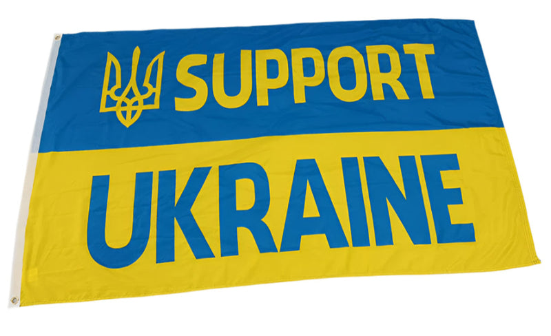 Support Ukraine Trident 3'X5' Flag ROUGH TEX® 100D
