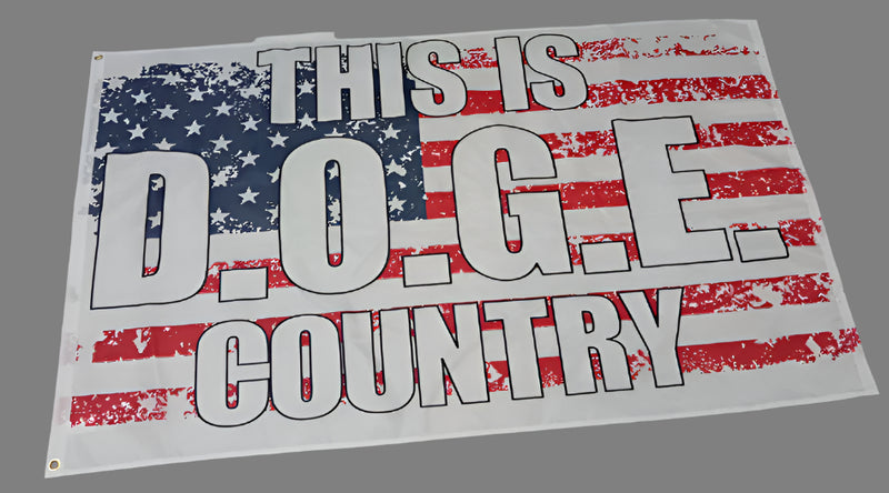 This Is DOGE Country USA 3'X5' American Flag ROUGH TEX® 100D