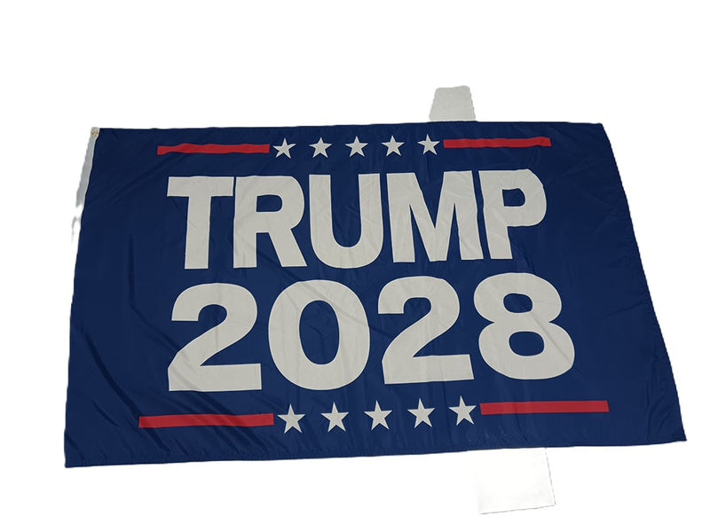 Trump 2028 Blue 3'x5' Flag ROUGH TEX® 68D No Header Card