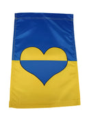 Ukraine Heart 12"x18" Garden Flag ROUGH TEX® 100D