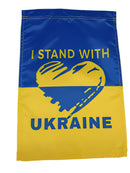 Ukraine Heart I Stand With Ukraine 12"x18" Garden Flag ROUGH TEX® 100D