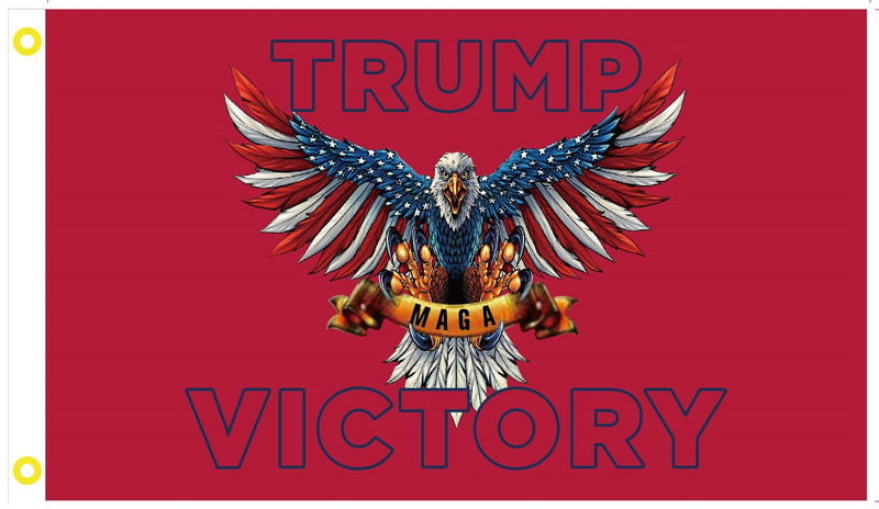 Trump Victory Make America Great Again Eagle USA 3x5 Flags 100D Rough Tex MAGA Nation Red Wave