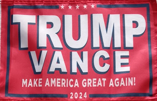 Trump Vance 2024 Make America Great Again! Red 3x5 Rough Tex 68D Nylon Official Campaign Design