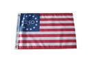 Betsy Ross 250th Anniversary Boat Flag | 12x18 In | 100D Rough Tex | Brass Grommets