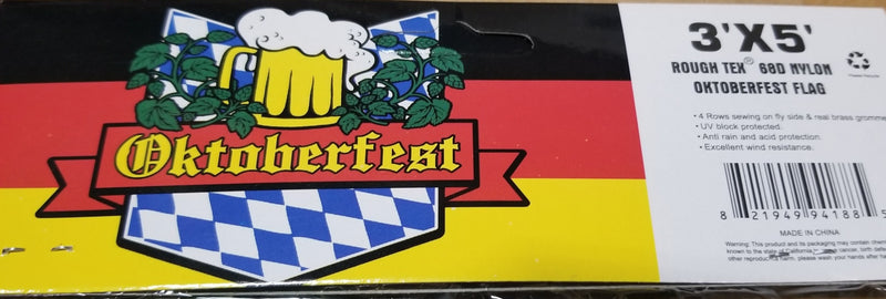 Oktoberfest Bavarian German Flag 3x5 Feet 68D Nylon