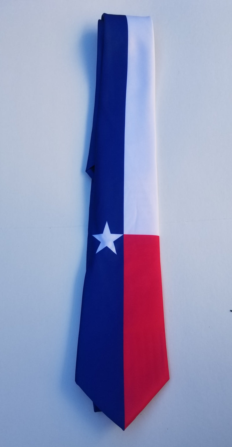 Texas Flag Men's Tie TX 1836 Texas Silk Ties