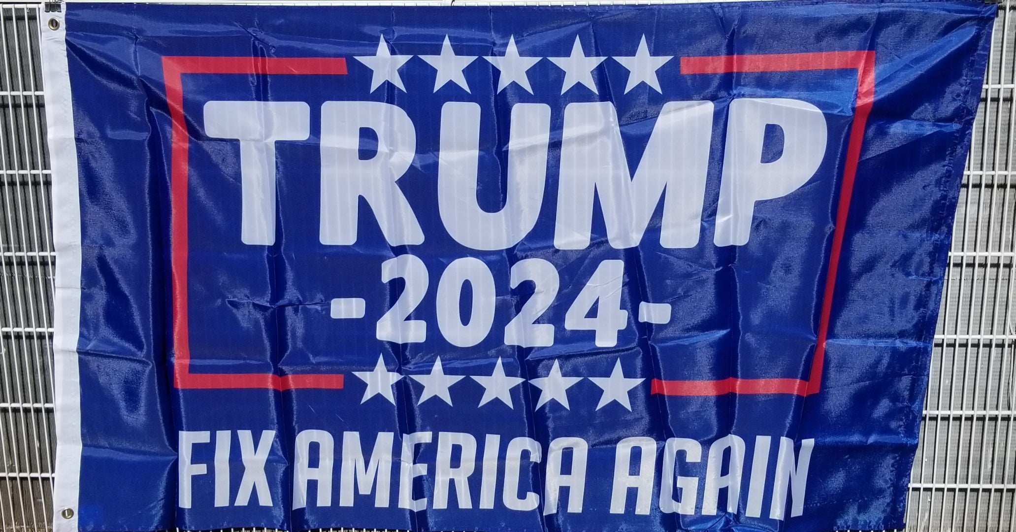 Trump Keep America Great 2020 Red Blue Flag - 12x18 Inch Rough Tex Nylon Outdoor Flag