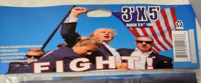 Fight for Trump 2024 Assassination Flag 100D 3x5 Twelve Pack