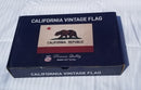 California Vintage 3'x5' Embroidered Flag ROUGH TEX® Cotton with Colored Gift Box