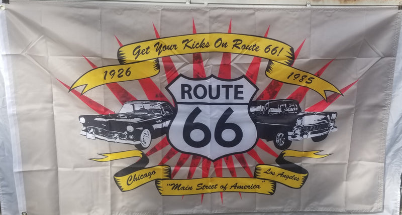 Route 66 Maine Street 3'X5' Flag ROUGH TEX® 100D