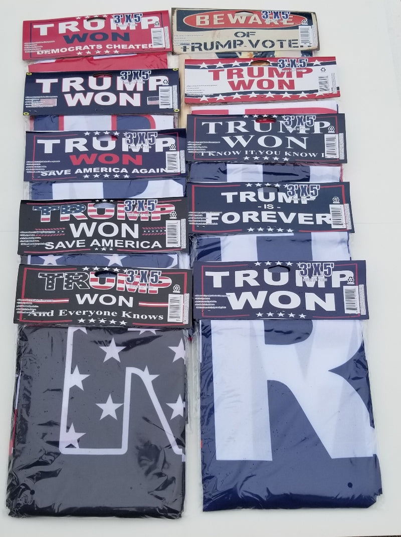 Trump Won 2024 Mega MAGA Flag Collection 3x5 Feet 100D Rough Tex