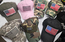 American Flag Camo Patterns USA Caps Mixed 12 Pack