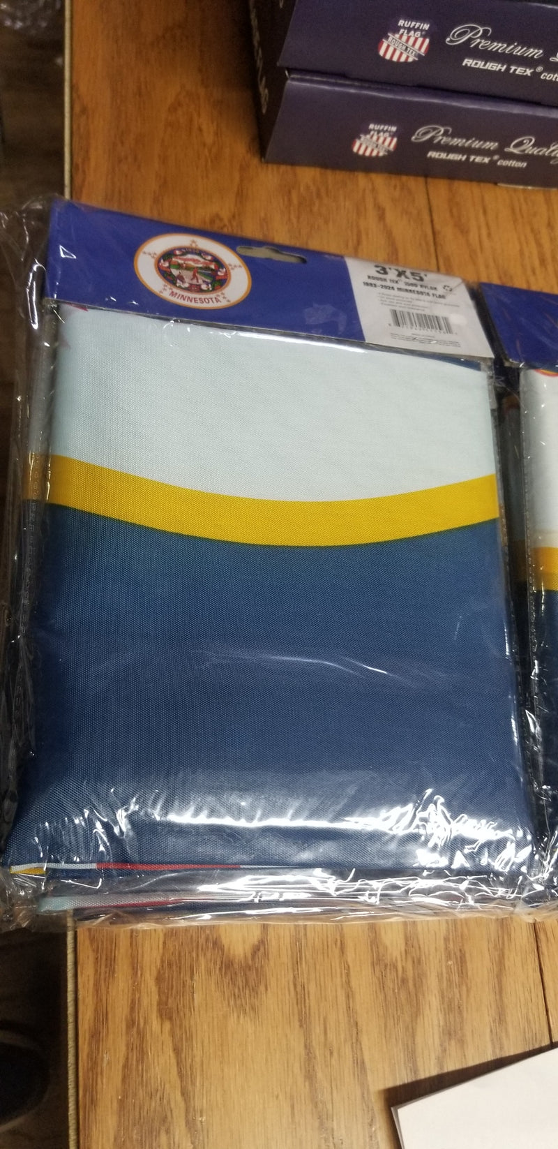 Minnesota Official State Flags 3'X5' Flag Rough Tex® 150D Nylon