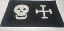 Pirate Cross Flag 1600s Hemp Cotton Canvas Reproduction 3x5 Feet