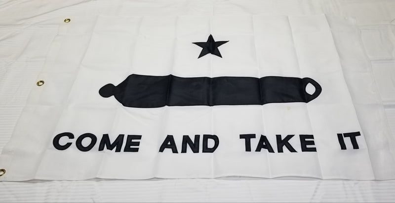 Gonzales Come and Take It Texas Flag 1845 3x5 600D Canvas