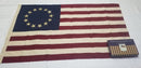 Betsy Ross Flags Vintage Cotton Brass Grommets 3x5 Feet Gift Boxed
