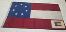 Stars & Bars 100% Hemp Flag First National 3x5 Feet