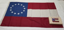Stars & Bars Hemp 1st National Flag 13 Star 3x5 Feet Embroidered Six Pack