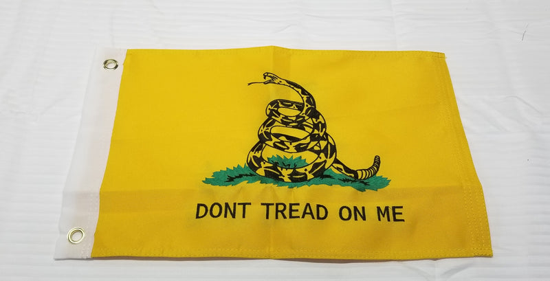 Gadsden American Flag 12x18 Inch 600D 12 Pack Dont Tread on Me Flags