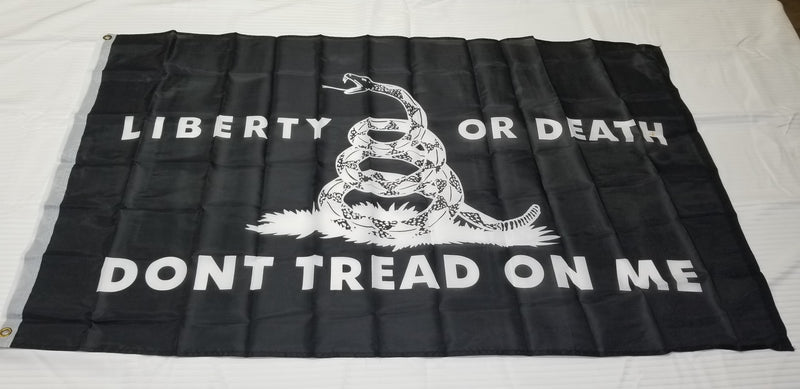 Blackout Culpeper Gadsden Liberty or Death Dont Tread on Me Flags 3x5 Feet 12 Pack