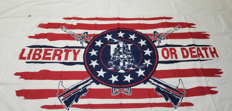 Liberty or Death 100D Flags 3x5 Feet 12 Pack