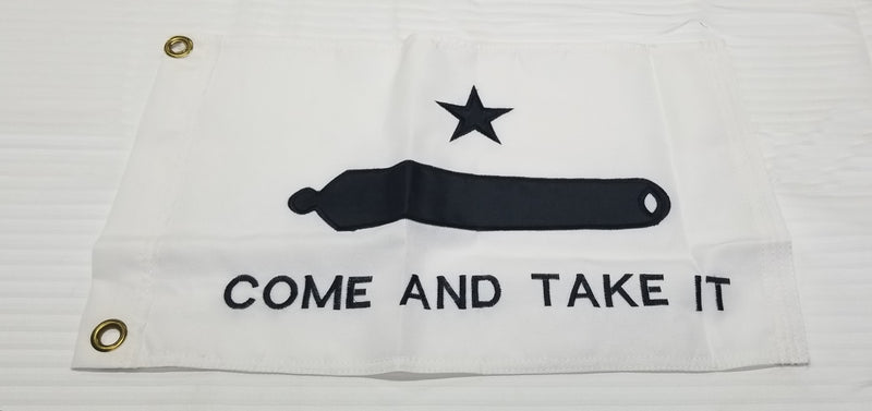 Gonzales Come and Take It 12x18 Inches Flags 600D 12 Pack