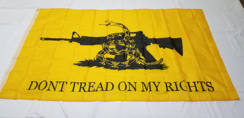 Don't Tread on My Rights Gadsden NRA 3x5 Flags Polyester 12 Pack