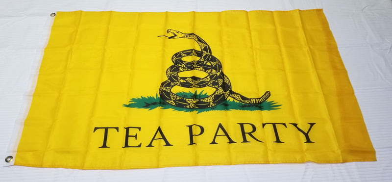 Tea Party Gadsden Historic 3x5 Feet Flag Design 1776 12 Pack