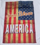 God Bless America USA 28"×40" Sleeve Grommets Premium Flag 100D Rough Tex Vintage 12 Pack