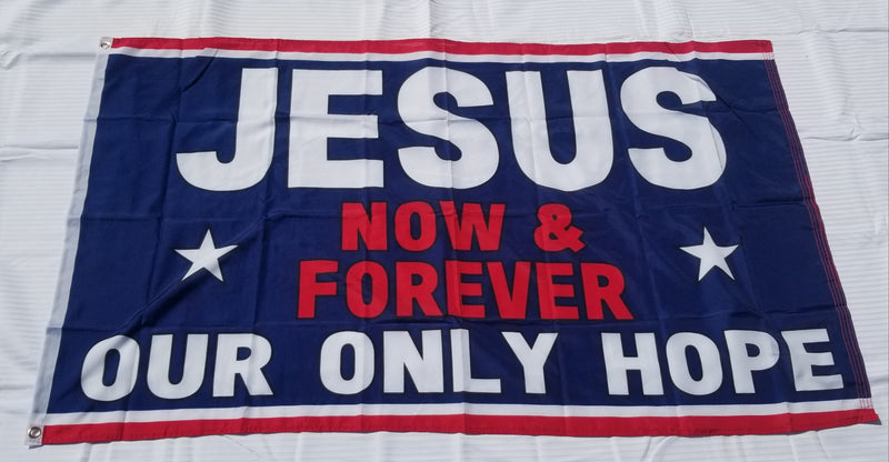 Jesus is My Savior Our Only Hope American USA 3'x5' Grommets Premium Flag 100D Rough Tex Vintage 12 Pack