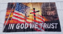 In God We Trust Christian Jesus Cross American Vintage USA 3x5 100D Flags Rough Tex 12 Pack