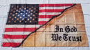 In God We Trust Christian American Vintage USA 3x5 100D Flags Rough Tex 12 Pack
