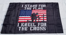 US Military I Stand for the Flag Kneel for the Cross American USA 3x5 Grommets 100D Flags Rough Tex 12 Pack