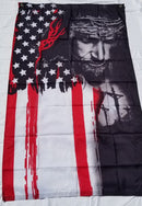 Jesus Faith Revealed American Christian Cross USA 3x5 Grommets Sleeve 100D Flags Rough Tex 12 Pack