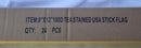 Old Glory American Stick Flags 8"x12" Inches USA 100D Rough Tex Vintage Tea Stained Flags Hand Cut & Three Stapled Secure Real Molded Gold Spears